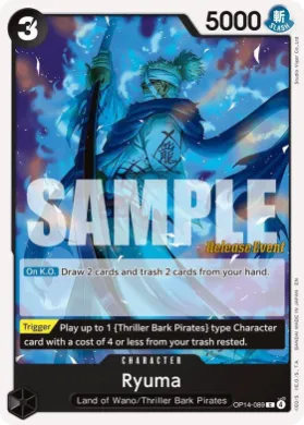 Ryuma (OP14P OP14-089) Promos: The Azure Sea's Seven