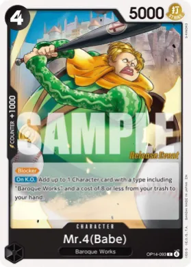 Mr.4(Babe) (OP14P OP14-093) Promos: The Azure Sea's Seven