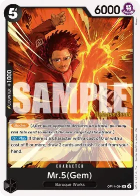 Mr.5(Gem) (OP14P OP14-094) Promos: The Azure Sea's Seven