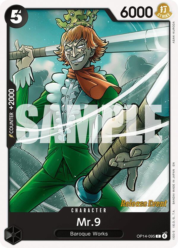 Mr.9 OP14-095 One Piece card
