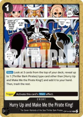 Hurry Up and Make Me the Pirate King! (OP14P OP14-097) Promos: The Azure Sea's Seven