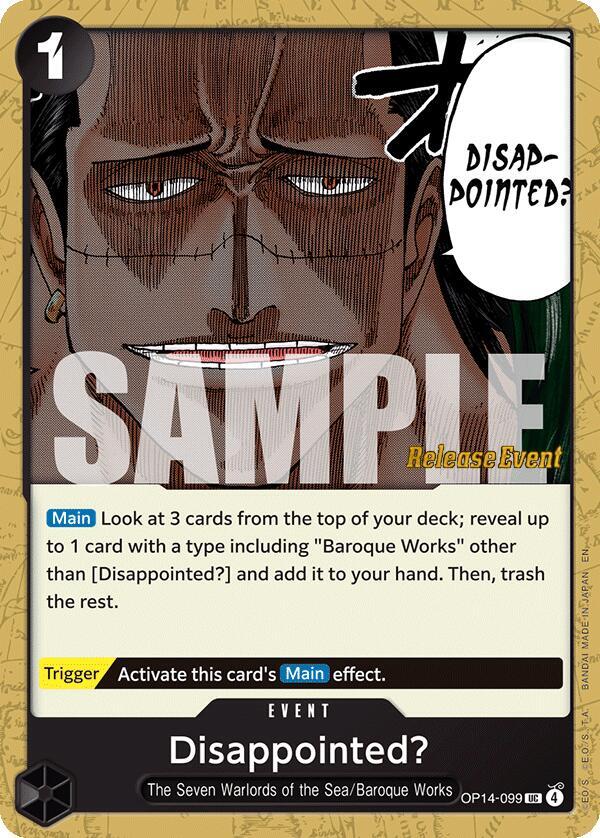 Disappointed? OP14-099 One Piece card
