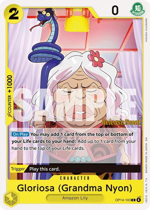 Gloriosa (Grandma Nyon) OP14-103 One Piece card