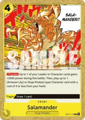 Salamander (OP14P OP14-116) Promos: The Azure Sea's Seven