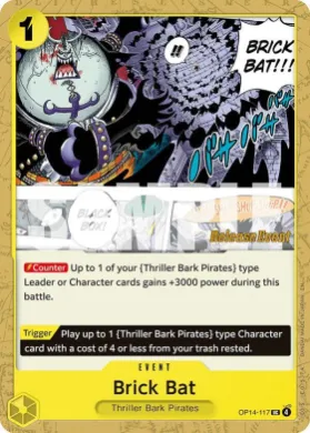 Brick Bat (OP14P OP14-117) Promos: The Azure Sea's Seven
