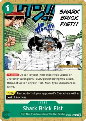 Shark Brick Fist (OP14P EB04-020) Promos: The Azure Sea's Seven