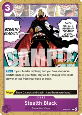 Stealth Black (OP14P EB04-041) Promos: The Azure Sea's Seven
