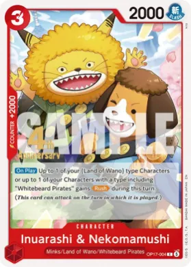Inuarashi & Nekomamushi (OP17P OP17-004) Promos: The World's Strongest Warriors