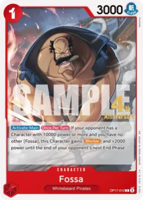 Fossa (OP17P OP17-010) Promos: The World's Strongest Warriors
