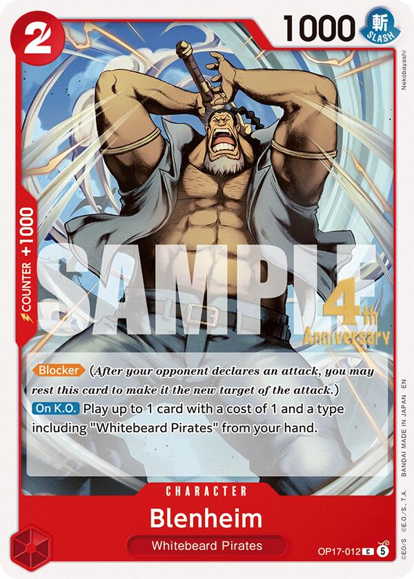 Blenheim OP17-012 One Piece card