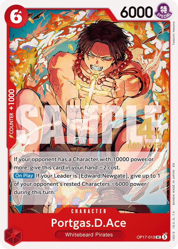 Portgas.D.Ace OP17-013 One Piece card
