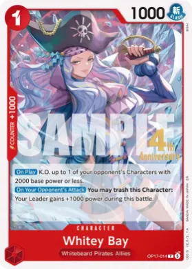 Whitey Bay (OP17P OP17-014) Promos: The World's Strongest Warriors