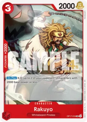 Rakuyo (OP17P OP17-016) Promos: The World's Strongest Warriors
