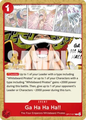 Ga Ha Ha Ha!! (OP17P OP17-017) Promos: The World's Strongest Warriors