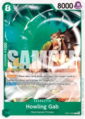 Howling Gab (OP17P OP17-024) Promos: The World's Strongest Warriors