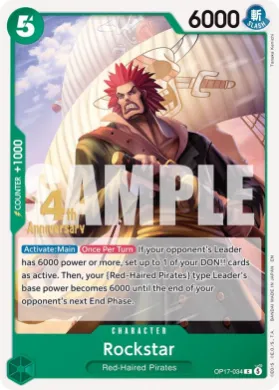 Rockstar (OP17P OP17-034) Promos: The World's Strongest Warriors