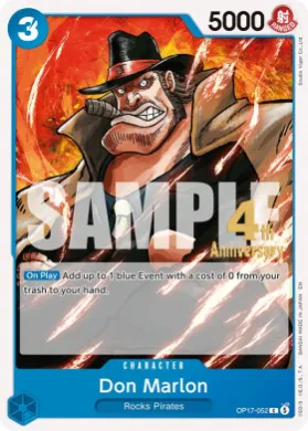 Don Marlon (OP17P OP17-052) Promos: The World's Strongest Warriors
