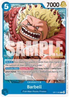 Barbell (OP17P OP17-053) Promos: The World's Strongest Warriors