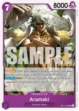 Aramaki (OP17P OP17-059) Promos: The World's Strongest Warriors