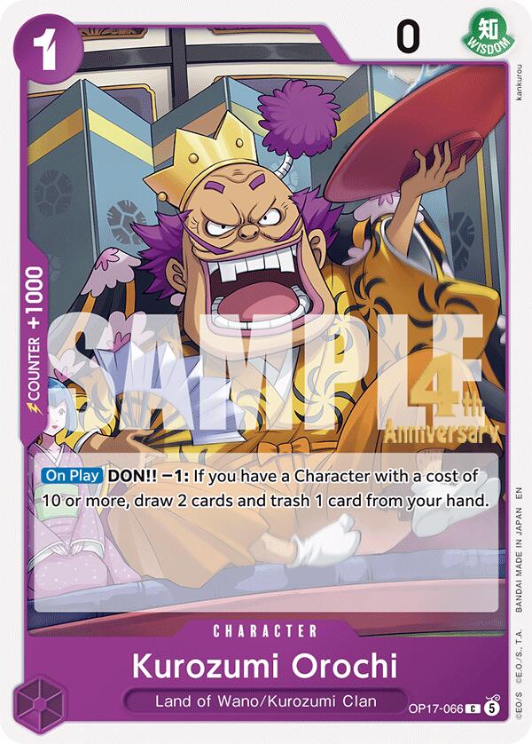 Kurozumi Orochi OP17-066 One Piece card