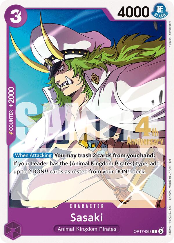 Sasaki OP17-068 One Piece card