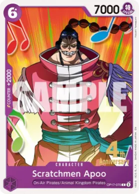 Scratchmen Apoo (OP17P OP17-070) Promos: The World's Strongest Warriors