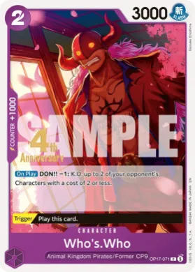 Who's.Who (OP17P OP17-071) Promos: The World's Strongest Warriors