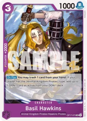 Basil Hawkins (OP17P OP17-073) Promos: The World's Strongest Warriors