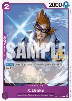 X.Drake (OP17P OP17-075) Promos: The World's Strongest Warriors