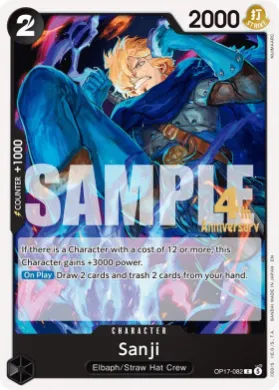Sanji (OP17P OP17-082) Promos: The World's Strongest Warriors