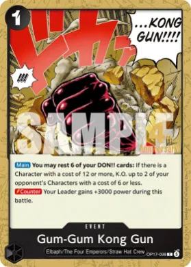 Gum-Gum Kong Gun (OP17P OP17-098) Promos: The World's Strongest Warriors