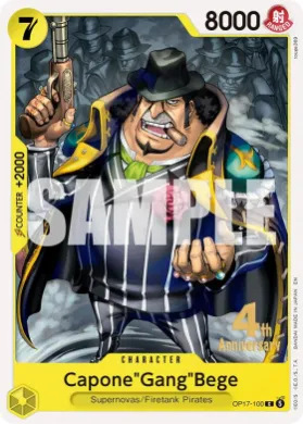 Capone"Gang"Bege (OP17P OP17-100) Promos: The World's Strongest Warriors