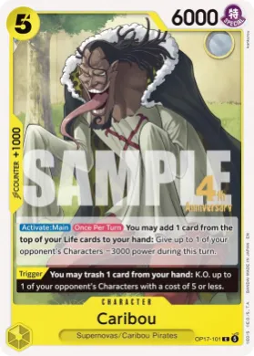Caribou (OP17P OP17-101) Promos: The World's Strongest Warriors