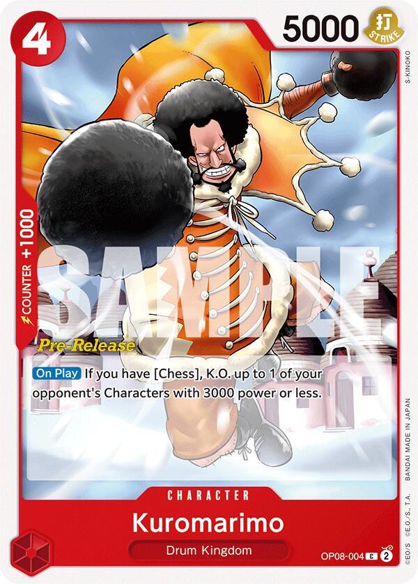 Kuromarimo OP08-004 One Piece card