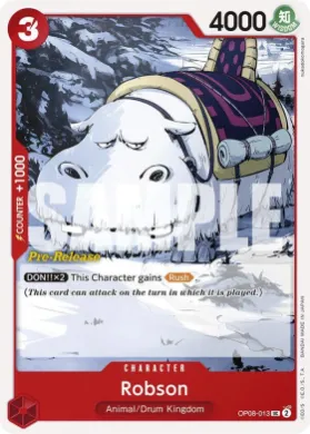 Robson (OP08P OP08-013) Promos: Two Legends