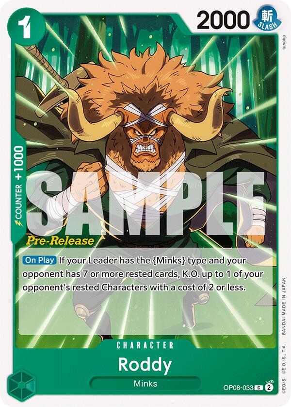 Roddy OP08-033 One Piece card