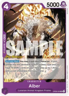 Alber (OP08P OP08-059) Promos: Two Legends