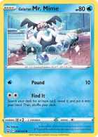 Galarian Mr. Mime (BST 34) Battle Styles