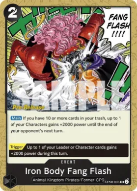Iron Body Fang Flash (OP08P OP08-095) Promos: Two Legends
