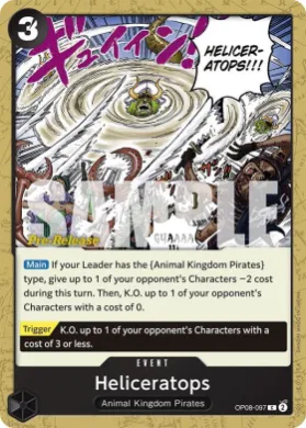 Heliceratops (OP08P OP08-097) Promos: Two Legends