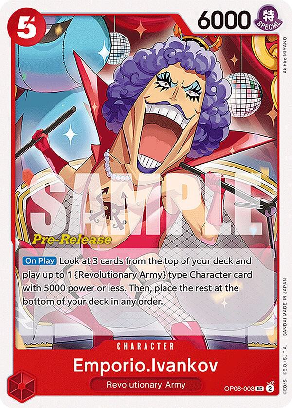 Emporio.Ivankov OP06-003 One Piece card