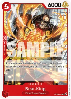 Bear.King (OP06P OP06-012) Promos: Wings of the Captain