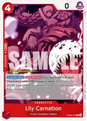 Lily Carnation (OP06P OP06-015) Promos: Wings of the Captain