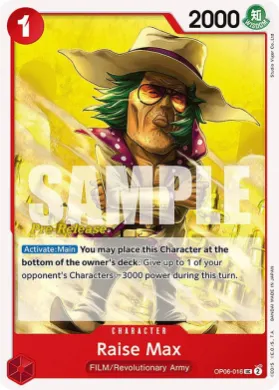 Raise Max (OP06P OP06-016) Promos: Wings of the Captain