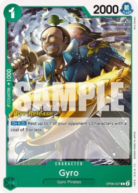 Gyro (OP06P OP06-027) Promos: Wings of the Captain