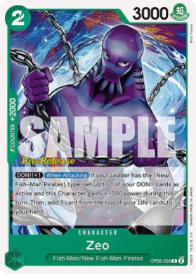 Zeo (OP06P OP06-028) Promos: Wings of the Captain
