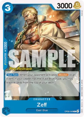 Zeff (OP06P OP06-048) Promos: Wings of the Captain