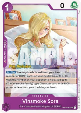 Vinsmoke Sora (OP06P OP06-063) Promos: Wings of the Captain