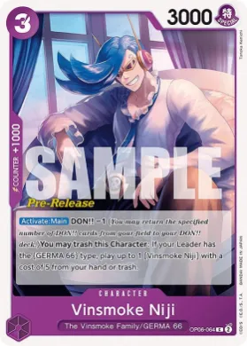 Vinsmoke Niji (OP06P OP06-064) Promos: Wings of the Captain