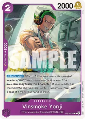Vinsmoke Yonji (OP06P OP06-066) Promos: Wings of the Captain